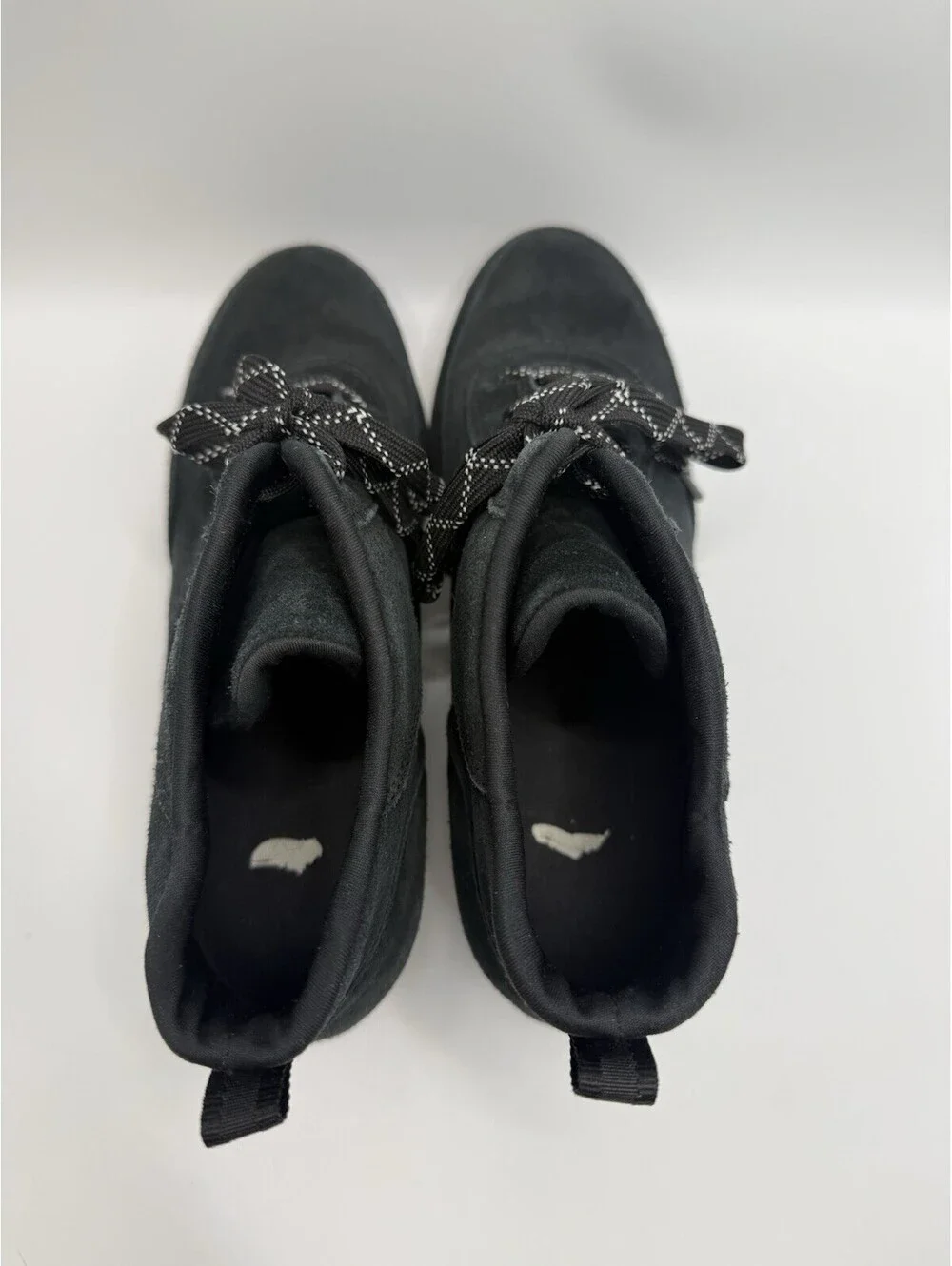 SOREL Evie Sport Lace Wedge Black Suede Ankle Boot Bootie Women Sz 10 NWOB